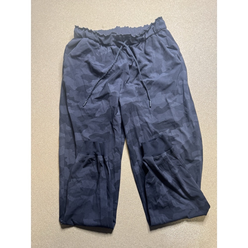 Lululemon Stretch High-Rise Jogger Full Length 365 Camo Deep Coal Sz 8 $180